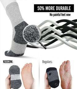 img 2 attached to Stay Comfortable On-The-Go: KEECOW Crew Socks For Men And Women - Perfect For Athletics, Work, And Outdoor Adventures!
