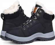warm insulated snow boots for men and women - fur lined outdoor hiking and winter shoes by visionreast logo