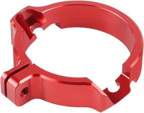 img 2 attached to 🔥 NICECNC Red Exhaust Flange Guard Protector for GasGas EX/EC/MC 250 300 2021-2022: Perfect Fitment and Protection!