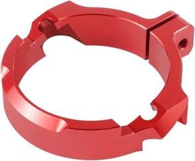 img 1 attached to 🔥 NICECNC Red Exhaust Flange Guard Protector for GasGas EX/EC/MC 250 300 2021-2022: Perfect Fitment and Protection!