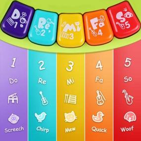 img 1 attached to IPlay ILearn Baby Musical Elephant Toy - Electronic Learning Sensory Piano Keyboard For 6-24 Months Old Boys & Girls