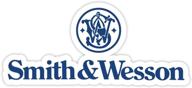 🔵 smith & wesson blue slogan sticker decal: durable 6" x 3" adhesive for enhanced style логотип