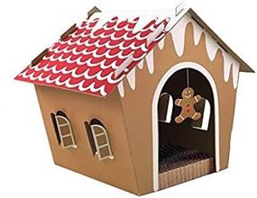 img 4 attached to 🏡 Discover the Perfect Holiday Retreat: Companion Gear 70070 Gingerbread Cat Scratcher House