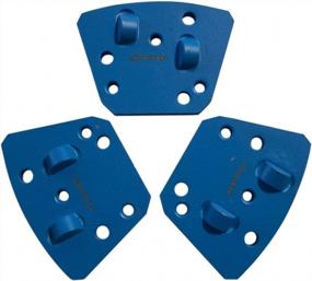 img 2 attached to Bolt On Diamond Floor Grinding Discs, Wet Or Dry, Set Of 3, Half Round PCD, Clockwise