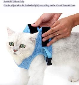 img 1 attached to Harness Leash Walking Escape Proof Cats and Collars, Harnesses & Leashes