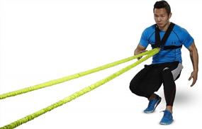 img 3 attached to 44LLC Speed And Agility Training Equipment - (Pack Of 2) Strength Bands And Bungee Cords - Double Running Resistance Harness Belts - Suitable For Baseball, Basketball, Football, Yoga, Soccer Training