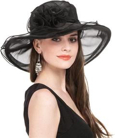 img 3 attached to 👒 SAFERIN Women's Kentucky Church Organza Accessories: The Perfect Addition to Any Special Occasion