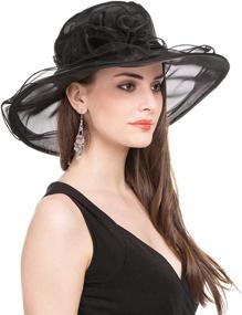 img 1 attached to 👒 SAFERIN Women's Kentucky Church Organza Accessories: The Perfect Addition to Any Special Occasion