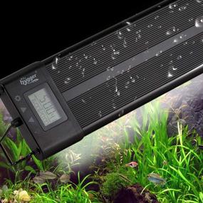img 4 attached to 🐠 hygger Aquarium Programmable LED Light: Full Spectrum Plant Fish Tank Light with LCD Display and 7 Colors for Novices and Advanced Players