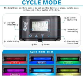img 3 attached to 🐠 hygger Aquarium Programmable LED Light: Full Spectrum Plant Fish Tank Light with LCD Display and 7 Colors for Novices and Advanced Players