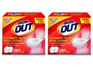 🚽 iron out automatic toilet bowl cleaner tablets: 12 tablets for powerful cleaning logo