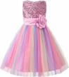 rainbow sequin tutu dress for flower girls: ideal for birthday parties, pageants and special occasions, by jerrisapparel logo