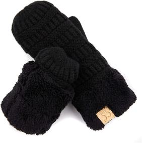 img 2 attached to 🧤 C C Ribbed Children's Mittens - Girls' Cold Weather Accessories