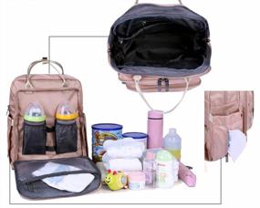 img 2 attached to Stay Stylish And Organized With JiaYou Waterproof Multi-Function Diaper Bag Backpack