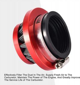 img 2 attached to GOOFIT Red Air Filter 42-44Mm For 2 Stroke 47Cc 49Cc ATV Pocket Bike And Mini Quad