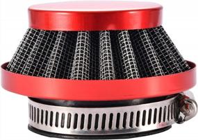 img 4 attached to GOOFIT Red Air Filter 42-44Mm For 2 Stroke 47Cc 49Cc ATV Pocket Bike And Mini Quad