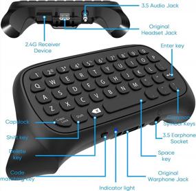 img 2 attached to Enhance Your Xbox Gaming Experience With Our Controller Keyboard And Chatpad With Audio Jack!