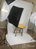 img 1 attached to Professional Photography Studio Setup: LOMTAP Backdrop Stand Green Screen Lighting Kit With Softboxes, Umbrellas, Reflectors And More review by Jonathan Reddick