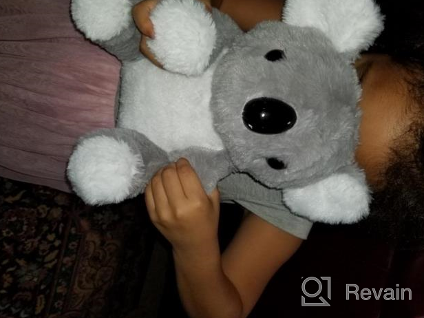 img 1 attached to LED Glow Gray Koala Bear Stuffed Animal: Adorable Floppy Plush Toy For Kids & Toddlers - 9.5'' BSTAOFY Light Up Colorful Birthday Gift! review by Kenneth Mills