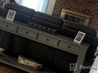 img 1 attached to Espresso Console Table With Drawers And Shelf - Ideal For Entryway, Hallway, Or Sofa Table Storage By P PURLOVE review by Chad Sornsin