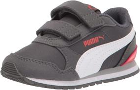 img 4 attached to PUMA Unisex Baby Fastener Peacoat Vibrant Girls' Shoes: Stylish and Supportive Athletic Footwear