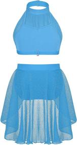 img 3 attached to Yeahdor 2 Piece Athletic Dancing Contemporary Girls' Clothing - Skirts & Skorts