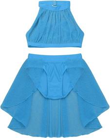 img 2 attached to Yeahdor 2 Piece Athletic Dancing Contemporary Girls' Clothing - Skirts & Skorts