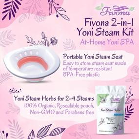 img 3 attached to Rejuvenate And Detox With All-Natural FIVONA Yoni Steam Kit 2 In 1 Home V-SPA Cleansing Set