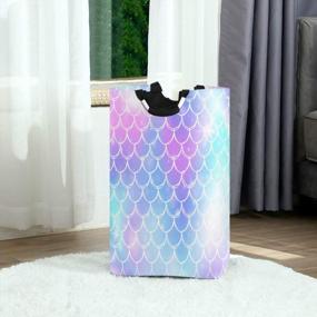 img 3 attached to Organize Your Home With The Princess Mermaid Kawaii Laundry Hamper Basket - Perfect For College Dorms, Kids Bedrooms, And Bathrooms!
