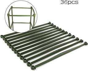 img 2 attached to 36-Piece Plastic Garden Trellis Connectors For Tomato Cage And Climbing Plants - Attach 11Mm Stakes With 11.8In Connecting Rods And Arms - Ideal Gardening Supplies For Vertical Growth