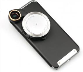 img 4 attached to Ztylus 4 In 1 IPhone 8 Plus / 7 Plus Revolver Lens Комплект камеры смартфона: сверхширокоугольный, макросъемка, «рыбий глаз», CPL, защитный чехол, камера телефона, фото-видео (серебристый)