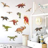 colorful dinosaur stickers removable classroom logo