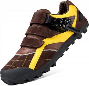 img 4 attached to Versatile And Durable Cycling Shoes For Peloton & MTB: NOXNEX Unisex Precision Buckle Strap Shoes