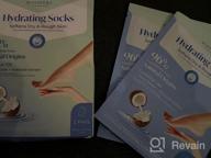 img 1 attached to Revitalize Your Feet With Plantifique Happy Feet Mask - 2 Pack Hydrating Socks For Soft Heels - Intense Moisturizing & Repairing Dry Rough Skin - Foot Spa Treatment For Dry & Cracked Feet review by Melonie