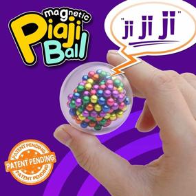 img 3 attached to LiKee Original Piaji Balls Filled With 216Pcs 5Mm Magnetic Bead, Fidget Toys For Adult Stress Relief ADHD Autism, Squeeze Exerciser For Grip Hand Finger Wrist Strengthen Training