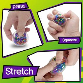 img 1 attached to LiKee Original Piaji Balls Filled With 216Pcs 5Mm Magnetic Bead, Fidget Toys For Adult Stress Relief ADHD Autism, Squeeze Exerciser For Grip Hand Finger Wrist Strengthen Training