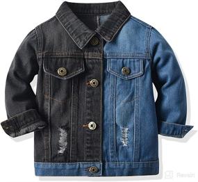 img 4 attached to Toddler Jackets Outwear Clothes Trucker Apparel & Accessories Baby Boys ... Clothing