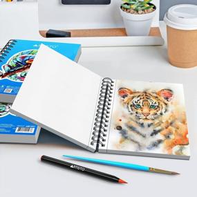 img 3 attached to Artisto Watercolor Pads Bundle: Perfect For Creative Projects!