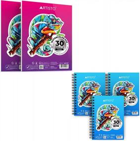 img 4 attached to Artisto Watercolor Pads Bundle: Perfect For Creative Projects!