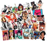 🔥 fngeen sexy stickers 50pcs - laptop stickers pack bomb beauty pinup girls decals - vintage retro stickers for luggage, skateboard, phone case, guitar, car, bike, bumper (sexy stickers-2) логотип