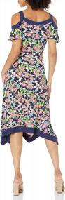 img 1 attached to Stylish And Trendy: Rafaella Women'S Cold Shoulder Print Dress
