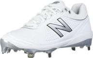 new balance womens metal baseball women's shoes - athletic logo