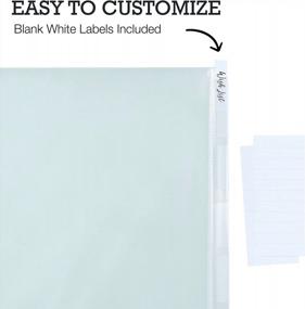 img 3 attached to Keep Your Documents Organized With Samsill'S 5-Tab Sheet Protector Dividers