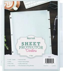 img 4 attached to Keep Your Documents Organized With Samsill'S 5-Tab Sheet Protector Dividers