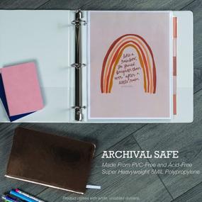 img 2 attached to Keep Your Documents Organized With Samsill'S 5-Tab Sheet Protector Dividers