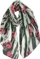 stylish and lightweight poppy flower oblong scarves & wraps for women by gerinly logo