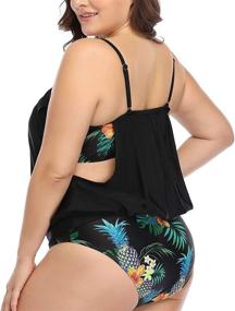 img 2 attached to Daci Swimwear Tankini Swimsuits Double Women's Clothing ~ Swimsuits & Cover Ups