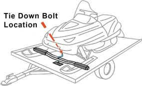 img 2 attached to 🔩 Black Snowmobile Trailer Tie Down Bolt - Raider 1/2 Inch, Model TDB-1211