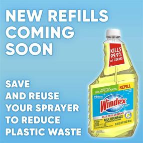 img 2 attached to 🍊 Windex Multi-Surface Disinfectant Cleaner - Citrus Scent, 32 fl oz Trigger Bottle: Powerful Cleaning & Refreshing Fragrance