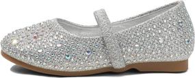 img 1 attached to DREAM PAIRS MUY Shine INF Rhinestone Studded Girls' Shoes at Flats